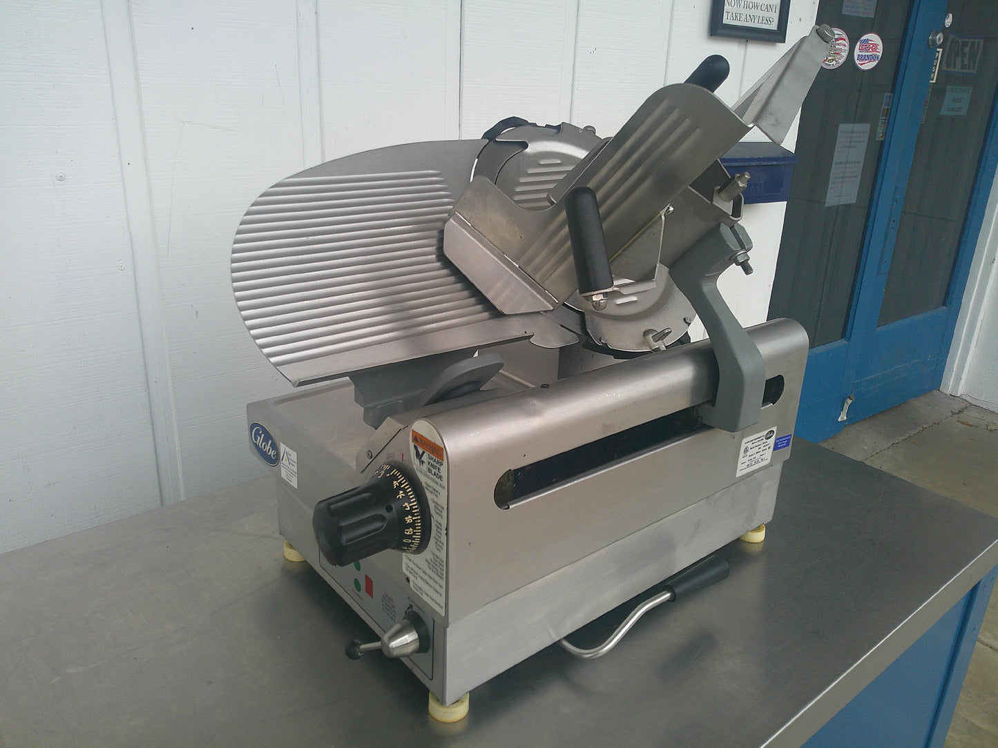 Globe 3850N, Commercial Automatic 2-Speed Slicer, 13" Blade, TESTED, #9078