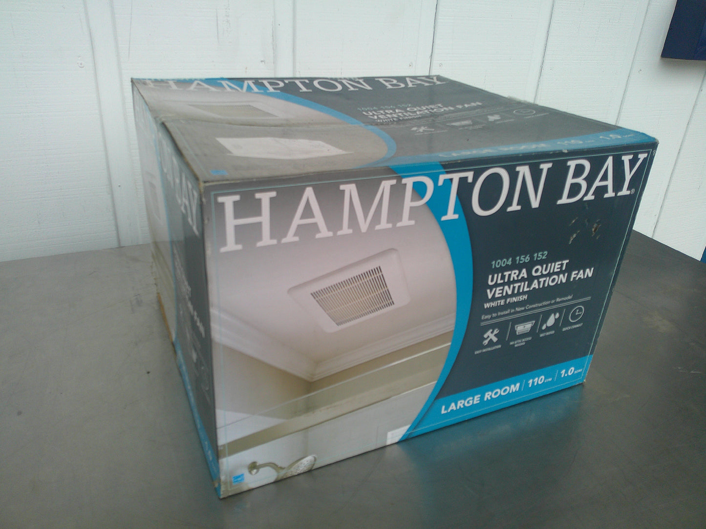 Hampton Bay 1004-156-152, Ceiling Mount Ventilation Fan, 110 CFM, NEW! #9424