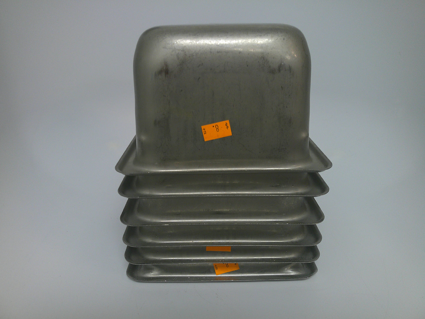 Vollrath 2220649, Set of 6 Food Pans, 22g Stainless Steel, 1/6 Size x 4", #9299