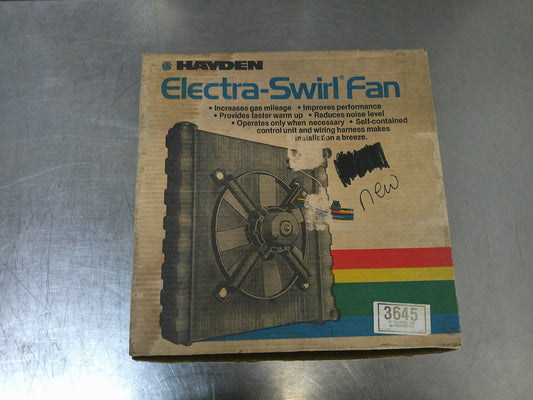 Hayden 3645 Electra-Swirl, 12" Electric Cooling Fan, New-Open Box, #9258