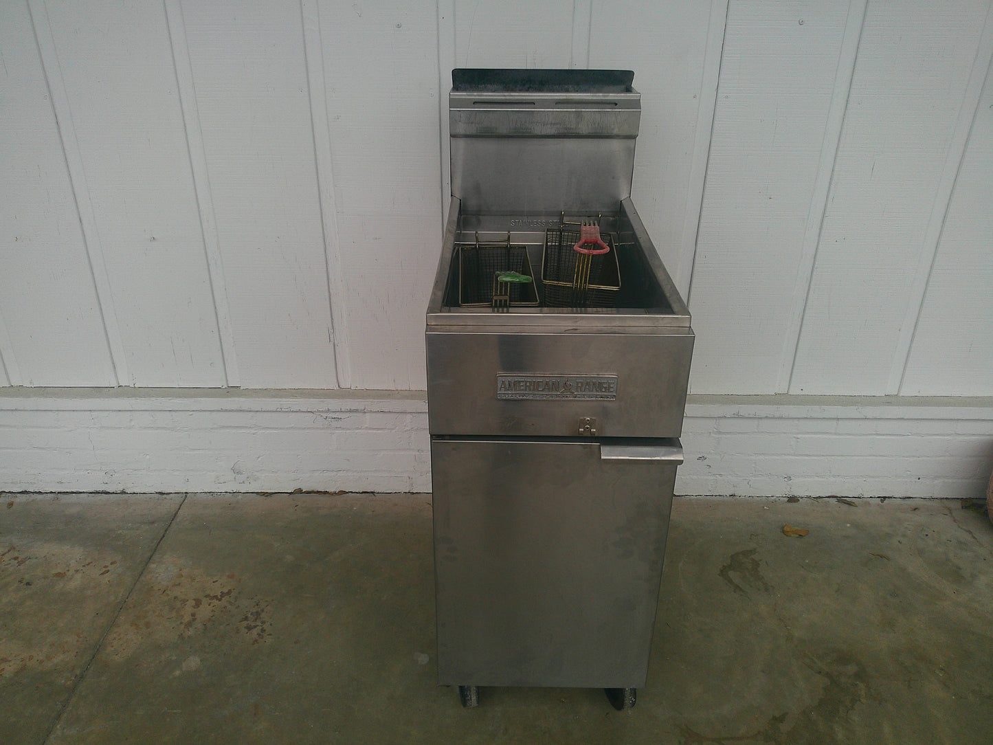 American Range AF-35/50, Liquid Propane 50 lbs. Capacity Fryer, TESTED, #9422c