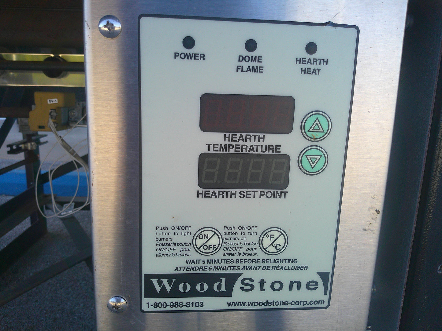 Wood Stone WS-TS-6-RFG-IR-NG, 6' Stone Hearth Gas/Wood Fired Pizza Deck Oven, TESTED, #9248c