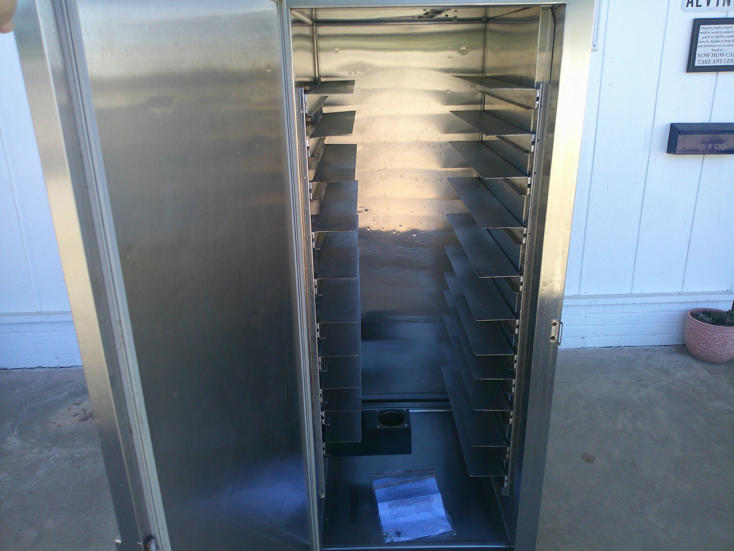 Custom Made Smoker Box, Fully Insulated, Double-Door Pass-Through, TESTED, #9178