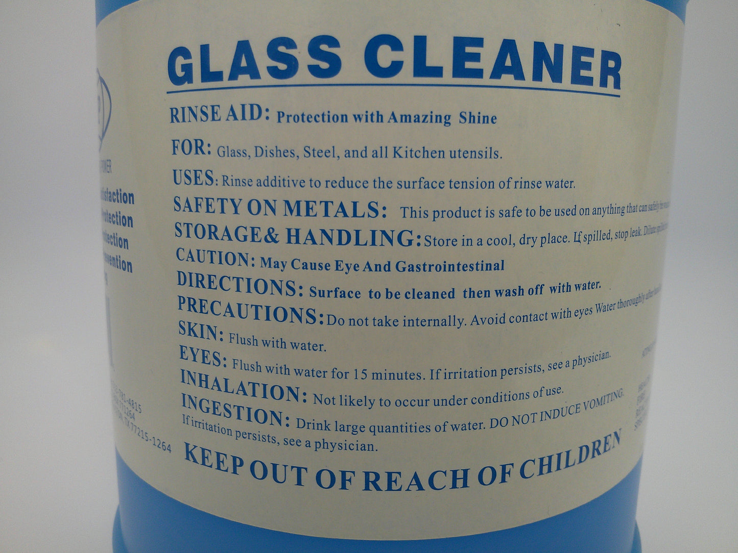 STRONG POWER Glass Cleaner, 1 gallon #9147