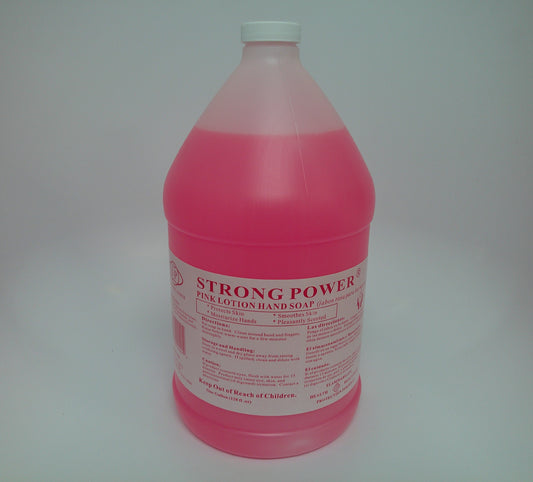 STRONG POWER Pink Lotion Hand Soap, 1 gallon #9146