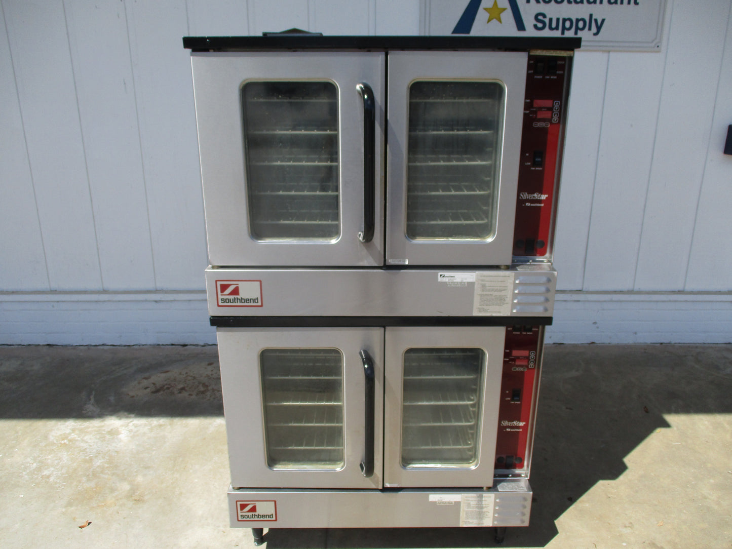 Southbend SLGS/22CCH Double Stack Convection Oven, Natural Gas, TESTED, #8196