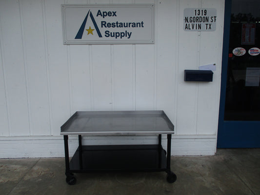 Stainless Steel Equipment Stand 49"W x 31"D x 25"H, #8795