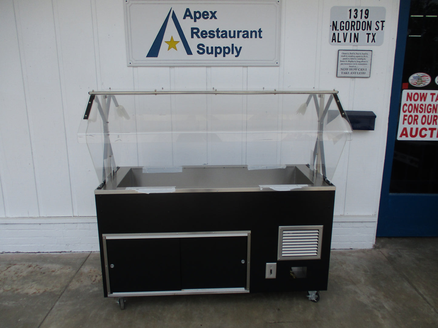 NEW Vollrath R38718 Cold-Food Station w/ Storage & Breath Guards, TESTED, #7989