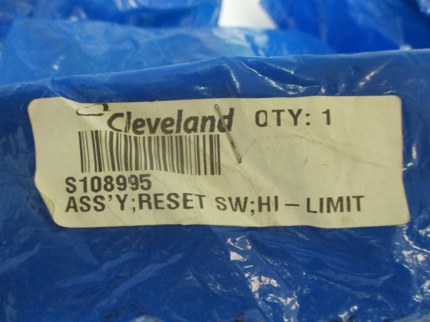 Cleveland 108995, Hi Limit Thermostat/Reset Assembly, New-Old Stock, #5970