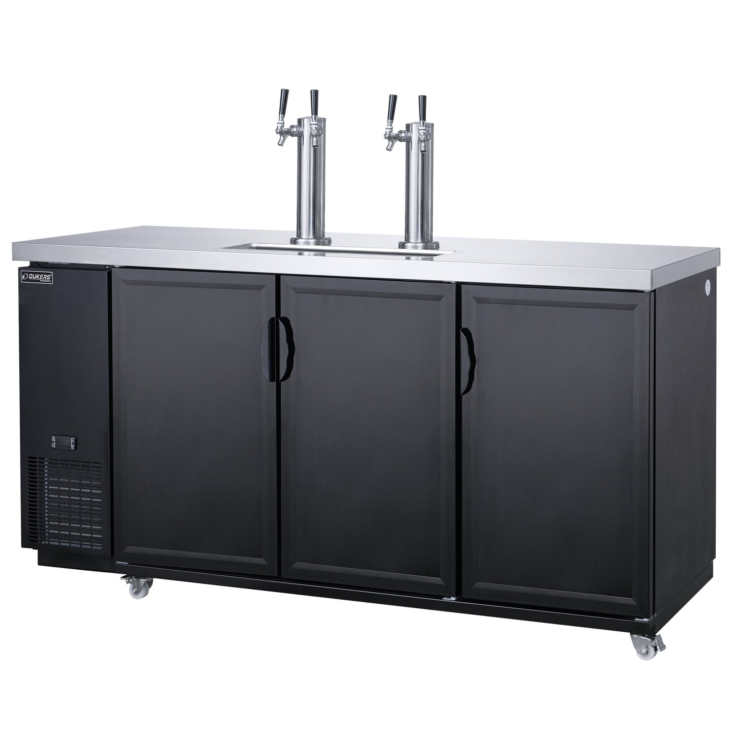 NEW DUKERS DKB72-M3 Double Tap Kegerator