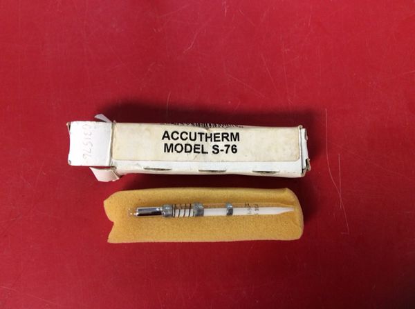 Accutherm S-76, Snap-In Temperature Sensor, New-Old Stock, #2746