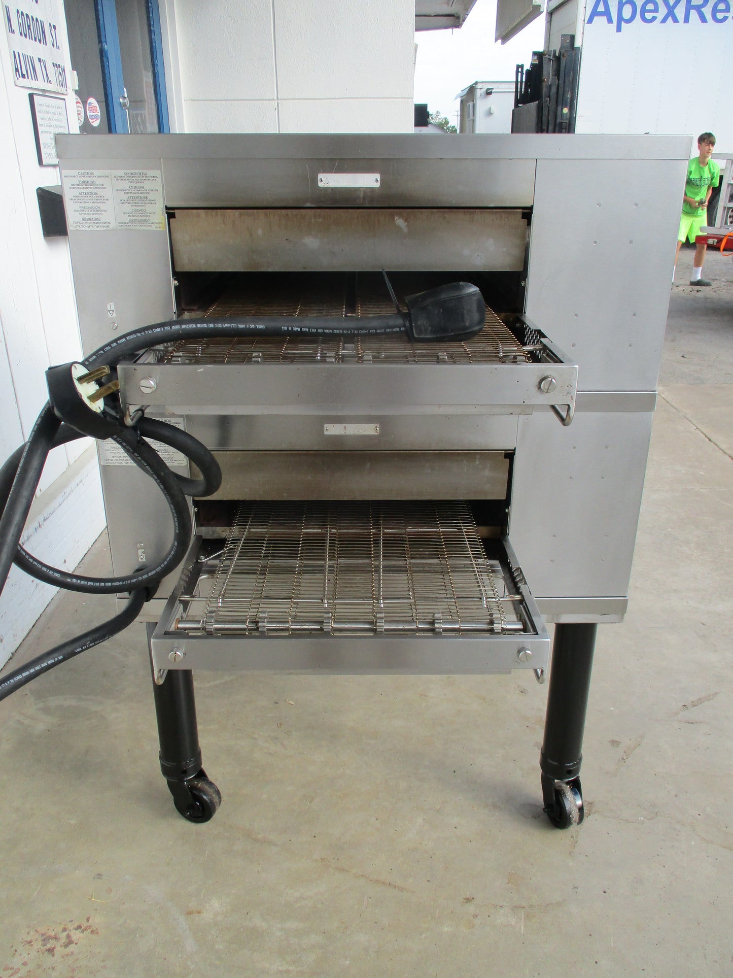 Middleby Marshall DZ33I-2, Double Stack Electric Conveyor Oven, TESTED, #6708c