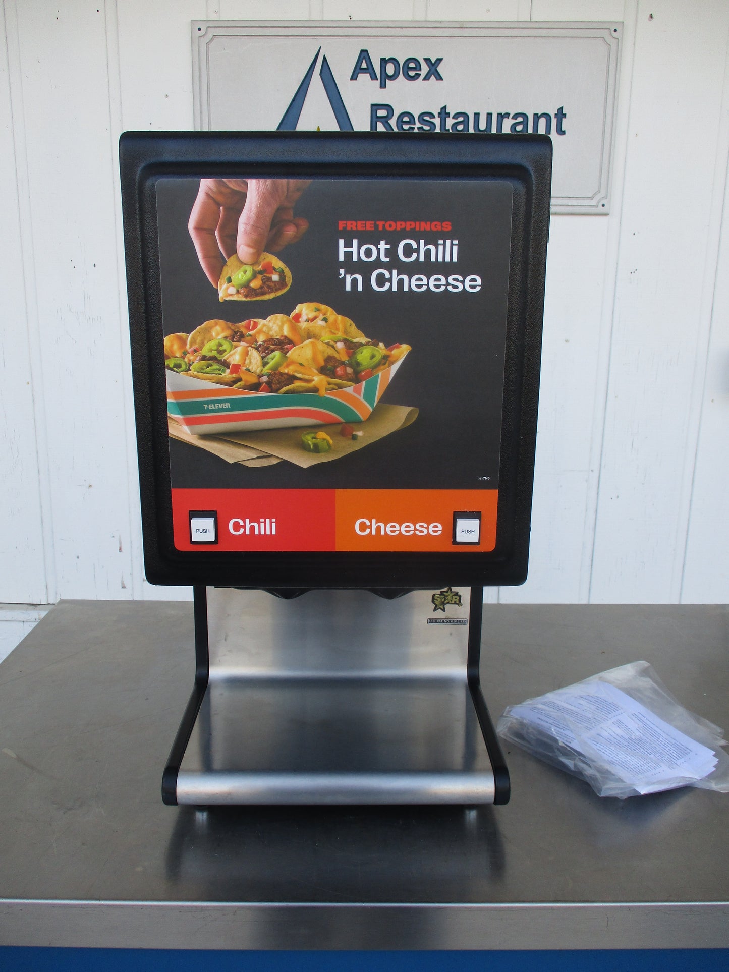 Star Mfg. #HPDE2, CHILI & CHEESE Dispenser, NEW in OPEN Box, 120v, #7765