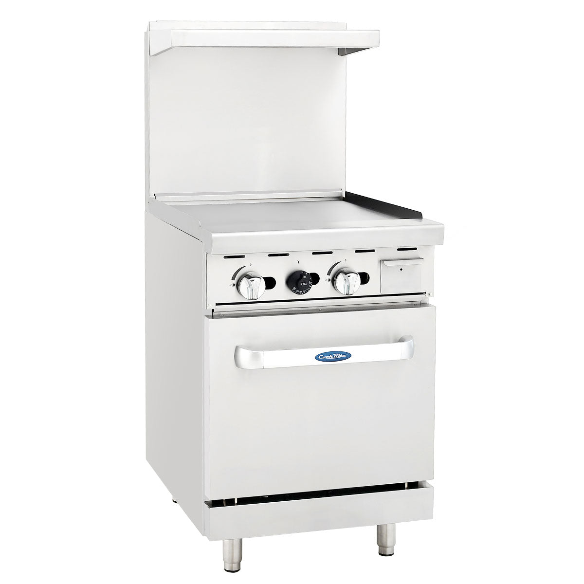 Cook Rite by Atosa AGR-24G, Stainless Steel 24″ Gas Range with Griddle Top, NEW!