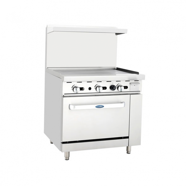 Cook Rite by Atosa AGR-36G, Stainless Steel 36″ Gas Range with Griddle Top, NEW!