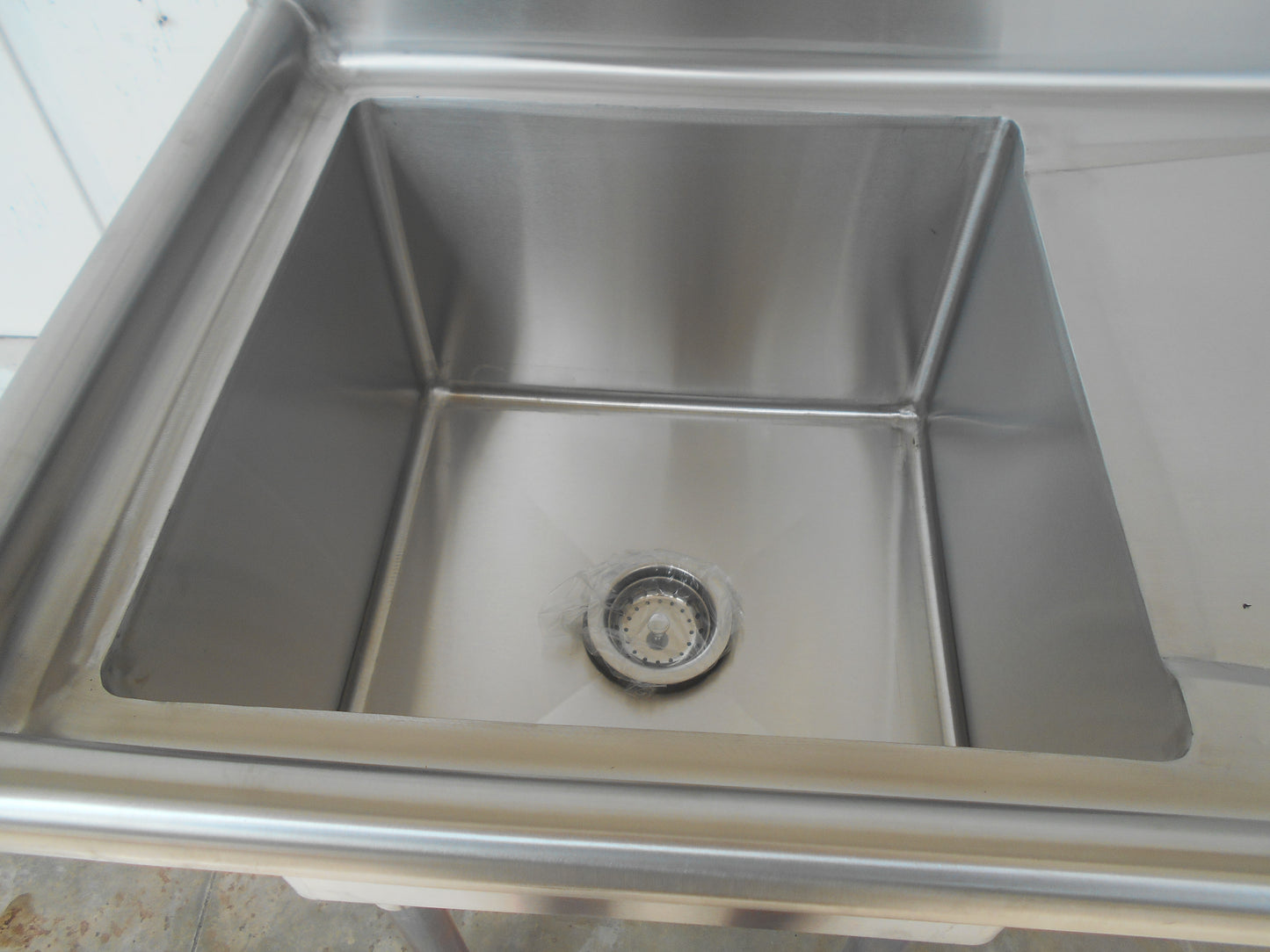 BRAND NEW! Atosa MRSA‑1‑R 39" 1 Compartment Stainless Steel Sink