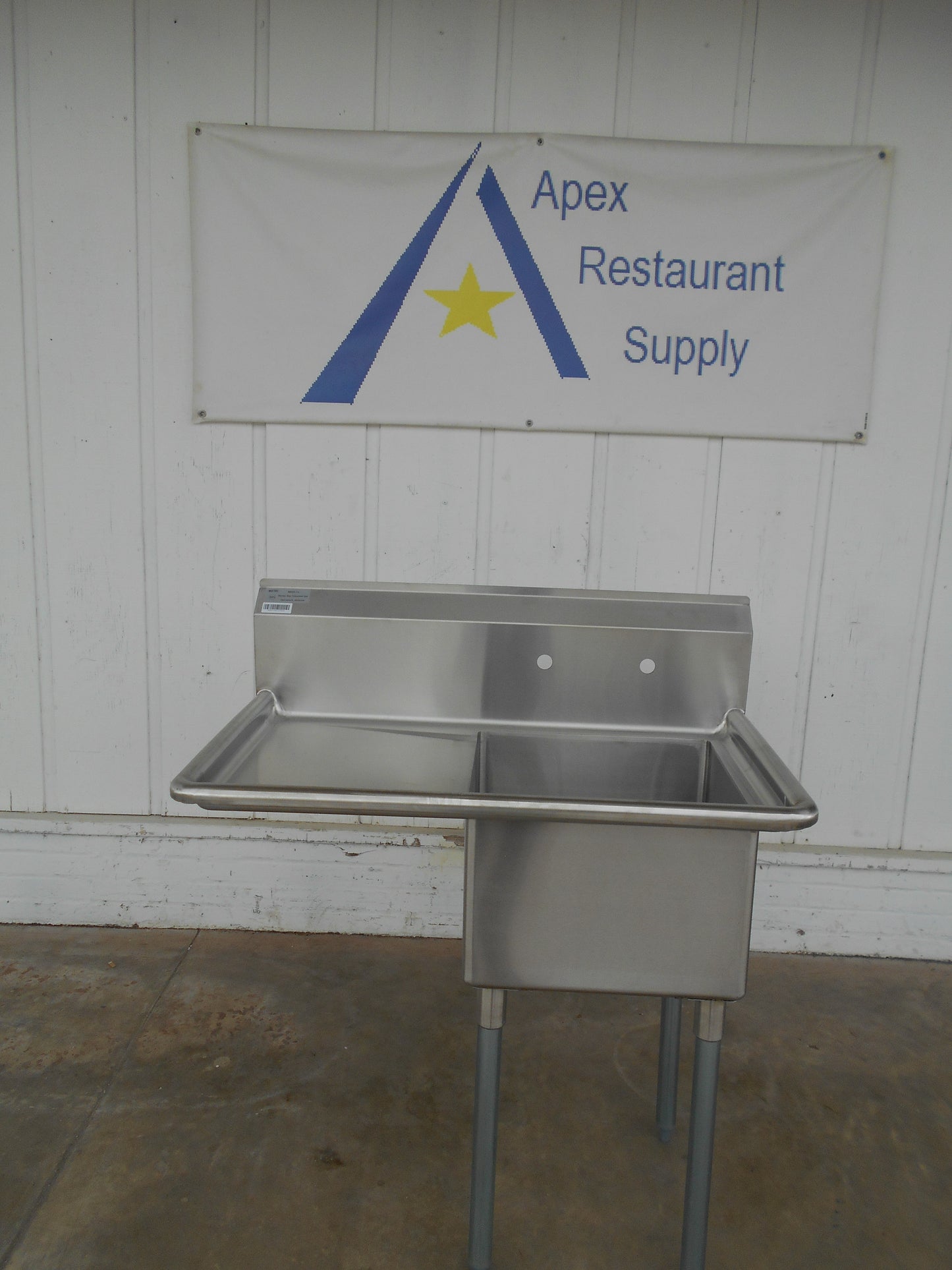 BRAND NEW! Atosa MRSA‑1‑L 39" 1 Compartment Stainless Steel Sink