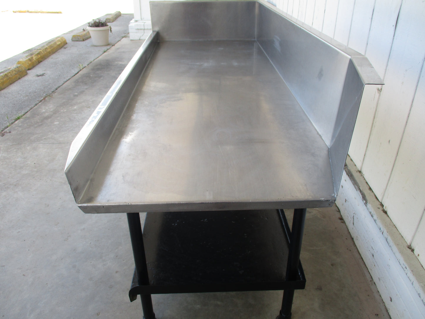 Stainless Steel Dish Table 75"x 28 1/2"x 47" #6570