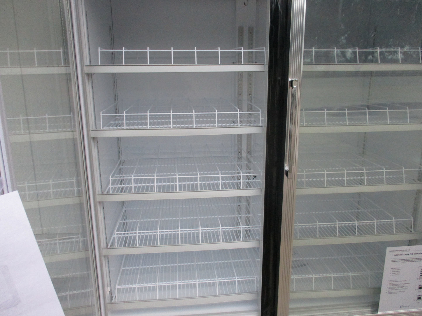 New Dukers DSM-48R Commercial Glass Swing 2-Door Merchandiser Refrigerator