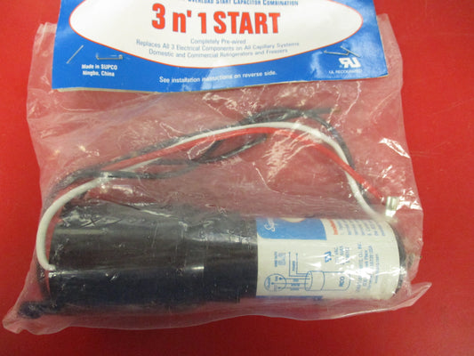 Supco RC0410, Refrigeration 3 n' 1 Hard Start Kit, New-Old Stock, #5863