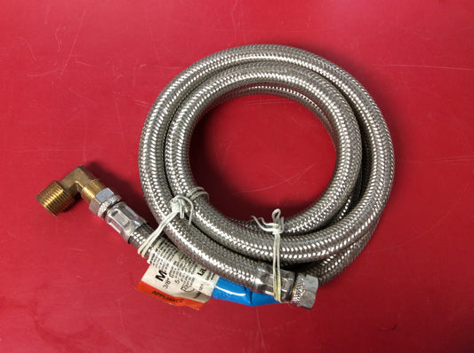 Lil-Qwick-E Stainless-Steel Braided 5' Long Connector Hose, New-Old Stock, #3004