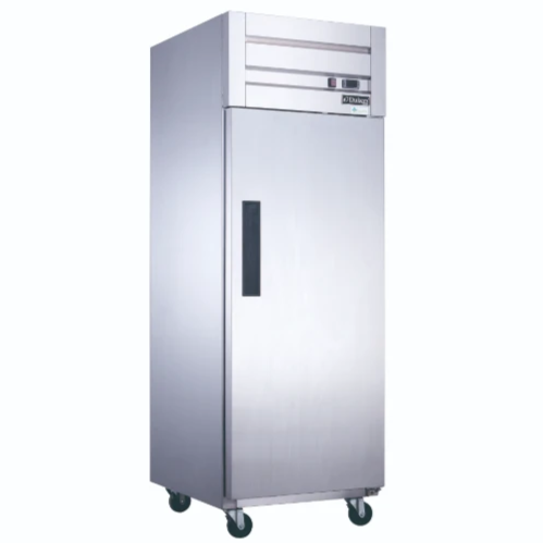 New Dukers D28AF Commercial Single Door Top Mount Freezer in Stainless Steel