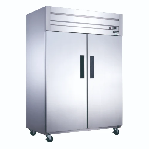 New Dukers D55AR Commercial 2-Door Top Mount Refrigerator in Stainless Steel